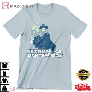 Festival Of Lightsabers, Jewish Star Wars T-Shirt