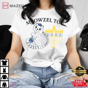 Funny Hanukkah Meowzel Tov T Shirt 1