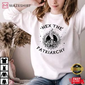Hex The Patriarchy Feminist Witch Activism T Shirt 4