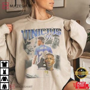 Neymar Wears Vinicius Jr Soccer Vintage 90s T-Shirt