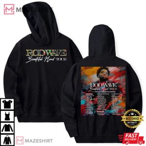 Rod Wave Beautiful Mind 2022 Tour T Shirt 1