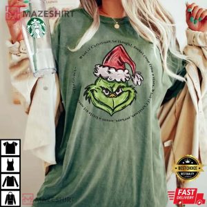 Comfort Colors Grinchmas Christmas Funny Vintage T Shirt 1