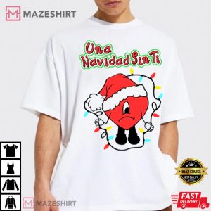 Una Navidad Sin Ti Bad Bunny Christmas Vintage T Shirt 3
