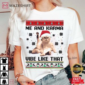 Karma Cat Christmas Midnights Merch Funny T Shirt 1
