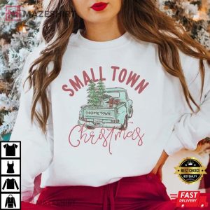 Small Town Christmas Country Farmer Holiday Gifts T Shirt 4