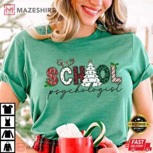 School Psychologist Christmas T Shirt 1
