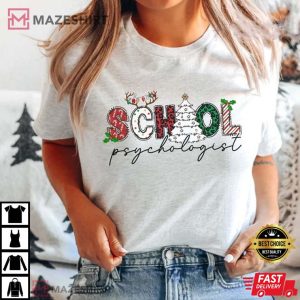 School Psychologist Christmas T-Shirt