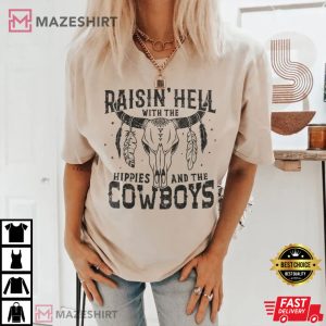 Cody Jinks Hippies and Cowboys Raisin Hell With The Hippies T shirt 4