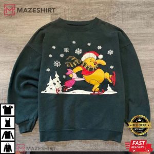 Vintage 90s Winnie The Pooh Christmas T Shirt 1
