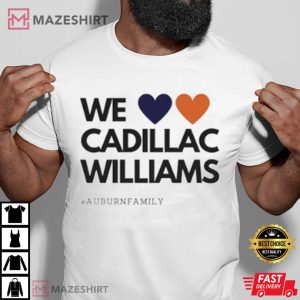 We Love Cadillac Williams Football T-Shirt