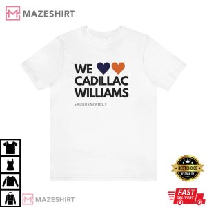 We Love Cadillac Williams Football T-Shirt