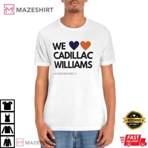 We Love Cadillac Williams Football T-Shirt