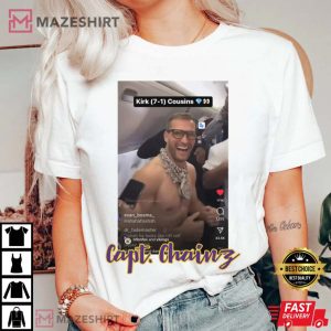 Kirk Cousins Capt. Chainz Minnesota Vikings T Shirt 2