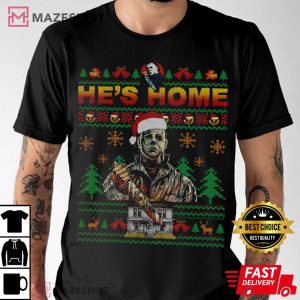 Michael Myers Christmas Horror Movie T Shirt 3