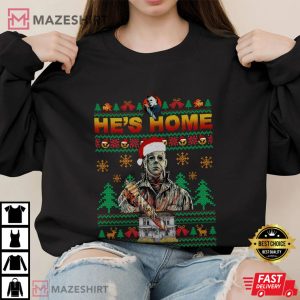 Michael Myers Christmas Horror Movie T Shirt 4
