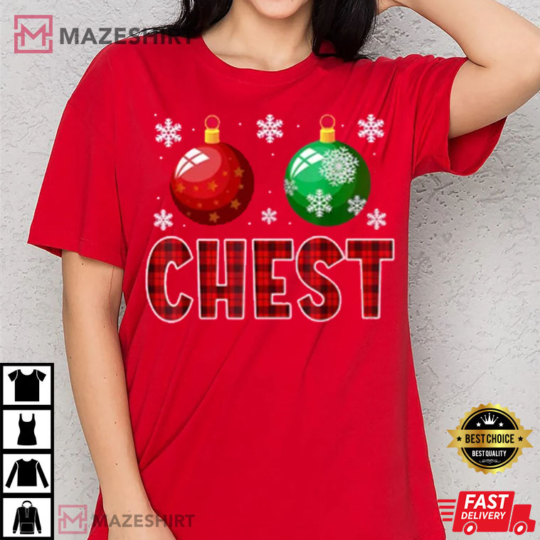 Chest Nuts Matching Christmas Party Couples Shirts Chest Nuts Matching Christmas Party Couples Shirts