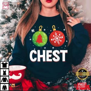 Chest Nuts Matching Couples Chest Christmas T Shirt 2