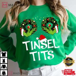 Jingle Balls Tinsel Tits Couples Christmas Matching Couple T Shirt 1