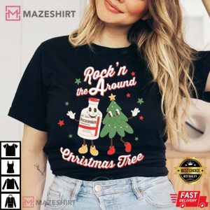Christmas Nurse Rocn Around Chirstmas Tree T Shirt 4