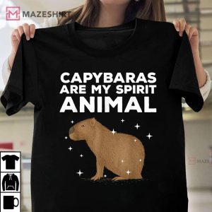 Capybaras Are My Spirit Animal T shirt 1