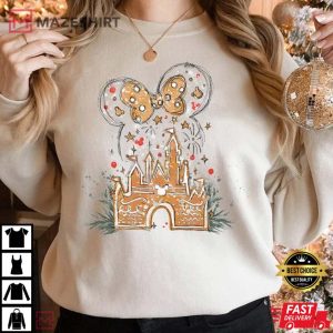 Christmas Gingerbread Castle T shirt 1