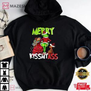 Merry Kiss My Ass Funny Rude Christmas T shirt 4