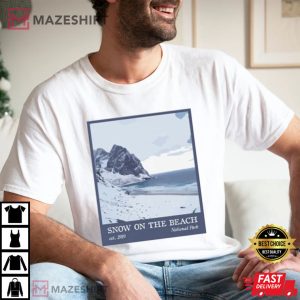 Snow On The Beach National Park 1989 T shirt 3