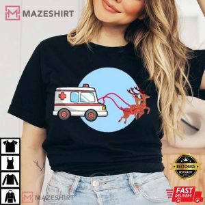 Ambulance Deer Gift For Emergency Medical Technician T shirt 1