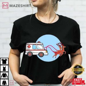 Ambulance Deer Gift For Emergency Medical Technician T shirt 3