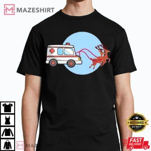 Ambulance Deer Gift For Emergency Medical Technician T shirt 4