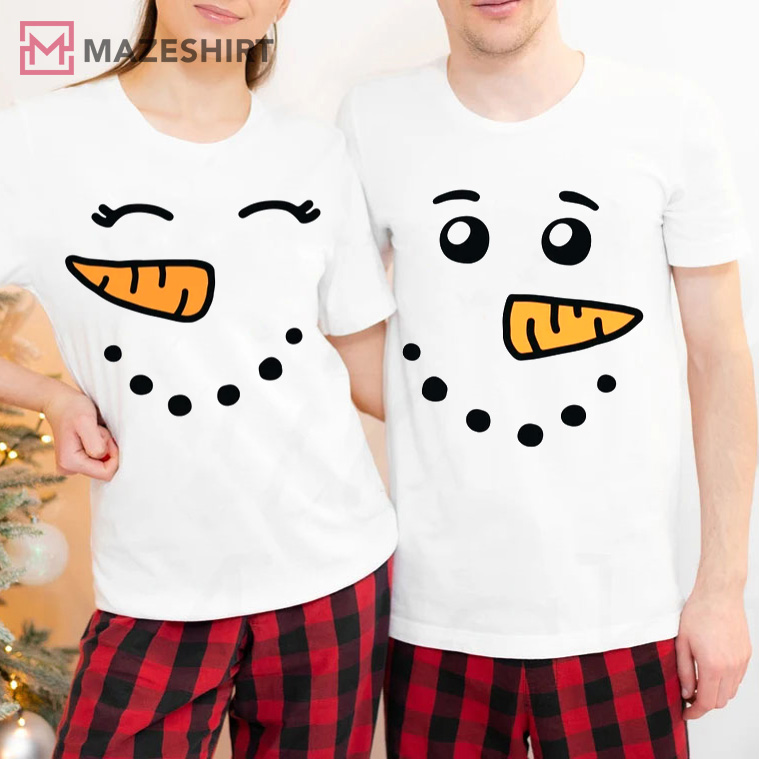 Funny Snowman Matching Christmas Couples Shirt Funny Snowman Matching Christmas Couples Shirt