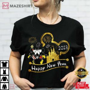 Mickie Minnie Trip Happy New Year 2023 T shirt 2