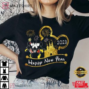 Mickie Minnie Trip Happy New Year 2023 T shirt 3