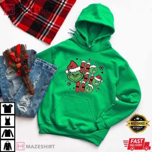 Ho Ho Ho Santa Grinch Christmas T Shirt 1