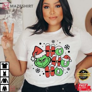 Ho Ho Ho Santa Grinch Christmas T Shirt 3