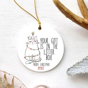 2022 Cat Christmas Ornament 1 1