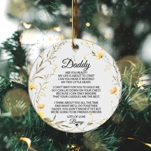 Daddy To Be Christmas Ornament 2