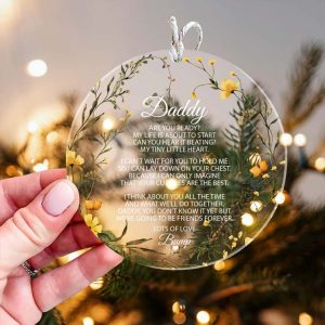 Daddy To Be Christmas Ornament 4