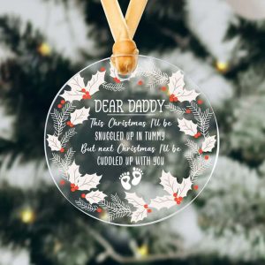 Daddy To Be Christmas Dad Christmas Gift Ornament 3