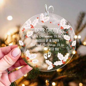 Daddy To Be Christmas Dad Christmas Gift Ornament 4