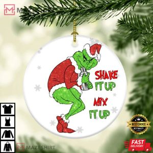 Funny Grinch Christmas 2022, Green Red White Grinch Ornaments