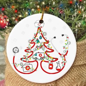 Gift For Nurse, Christmas Ornament