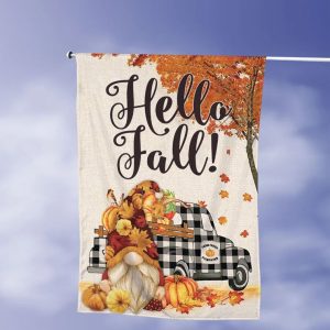 Hello Fall Welcome Love Fall Party Flag 1