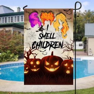 I Smell Children Hocus Pocus Witchy Halloween Flag 1