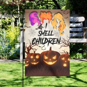 I Smell Children Hocus Pocus Witchy Halloween Flag 2