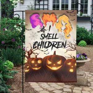 I Smell Children Hocus Pocus Witchy Halloween Flag 4