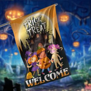 Trick Or Treat Welcome Halloween Flag 1