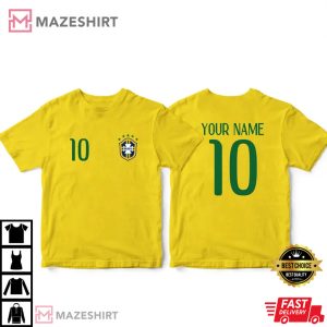 Brazil Sports Customized Name T-Shirt