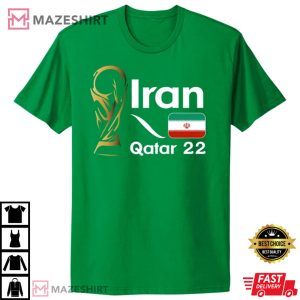 Iran National Football Team Soccer Customized Name T Shirt 1