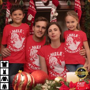 Mele Kalikimaka Family Santa Christmas T Shirt 1